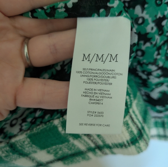 Cabi Jacket Sophia Green Plaid Tweed Button Up Library Blazer Medium Style 5653 - Picture 5 of 10